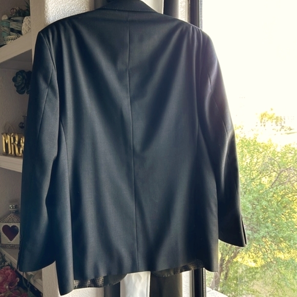 Lucca di Firenze Super 140s wool gray Italian fine cloth suit jacket blazer 42s - Picture 3 of 11